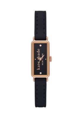 Kate Spade New York Women's Rosedale Three Hand Blue Leather Watch