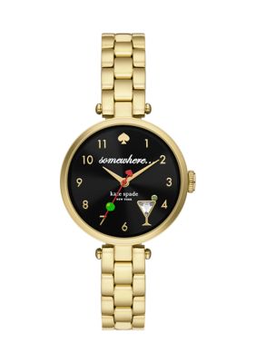 Kate Spade New York Women's Holland Three Hand Gold Tone Stainless Steel Watch