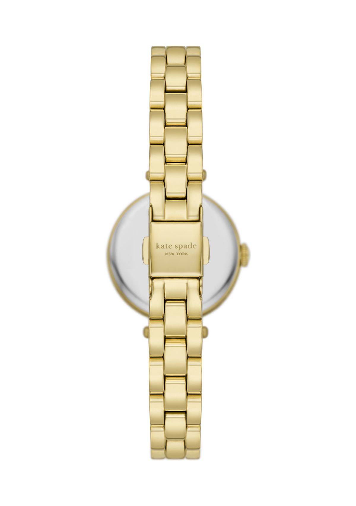 Holland Three Hand Gold Tone Stainless Steel Watch