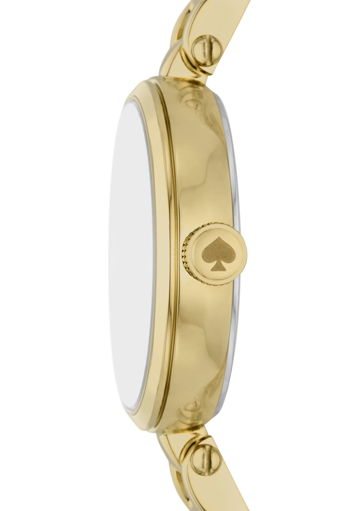 Holland Three Hand Gold Tone Stainless Steel Watch