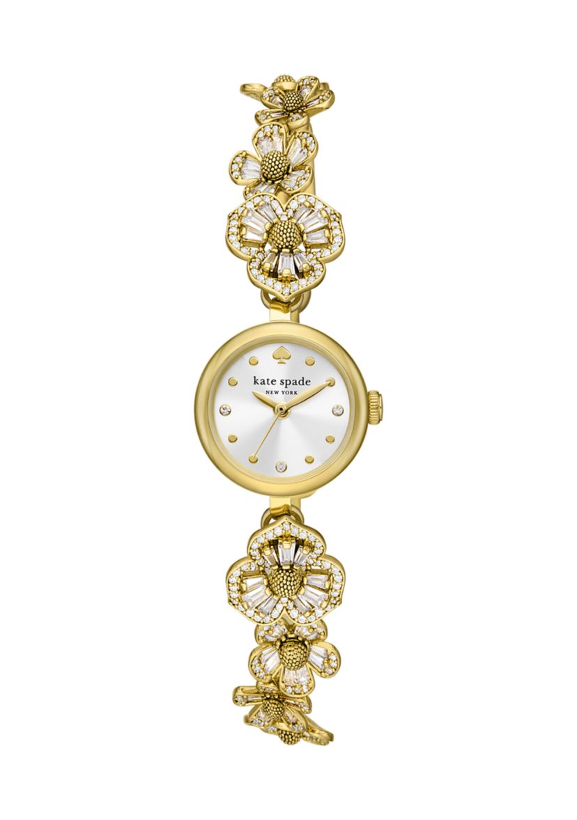 Gold Flower Monroe Bracelet Watch