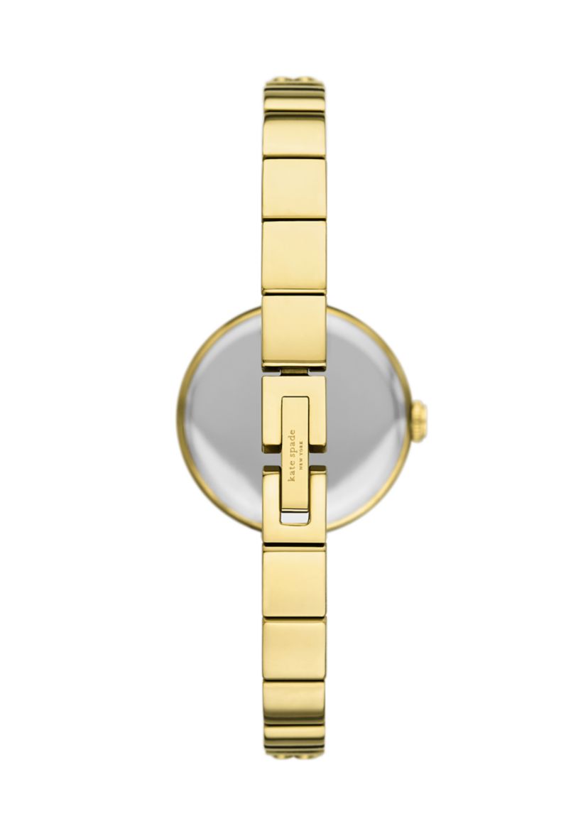 Gold Tone Small Crystal Watch