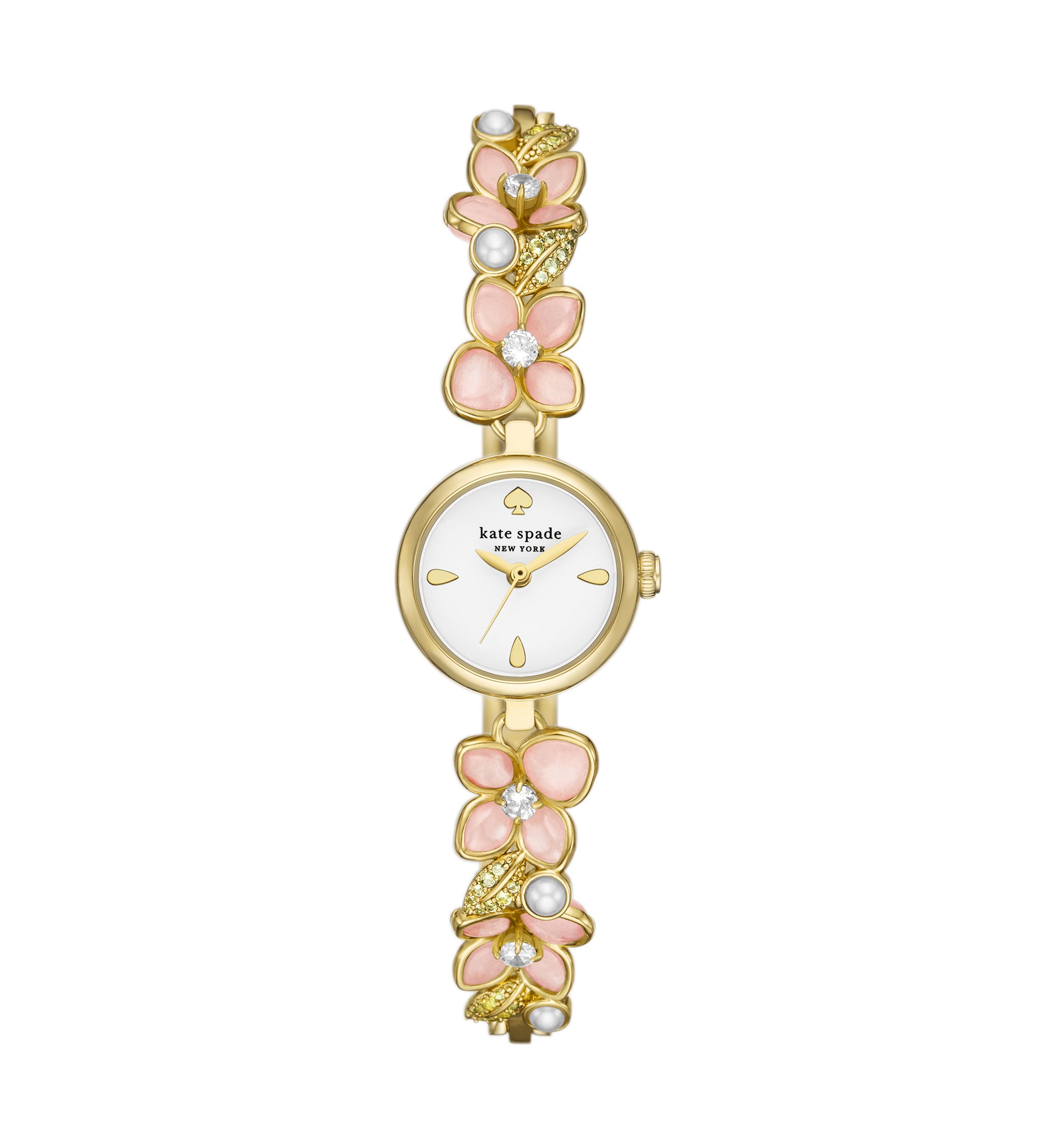 Pink Floral Monroe Bracelet Watch