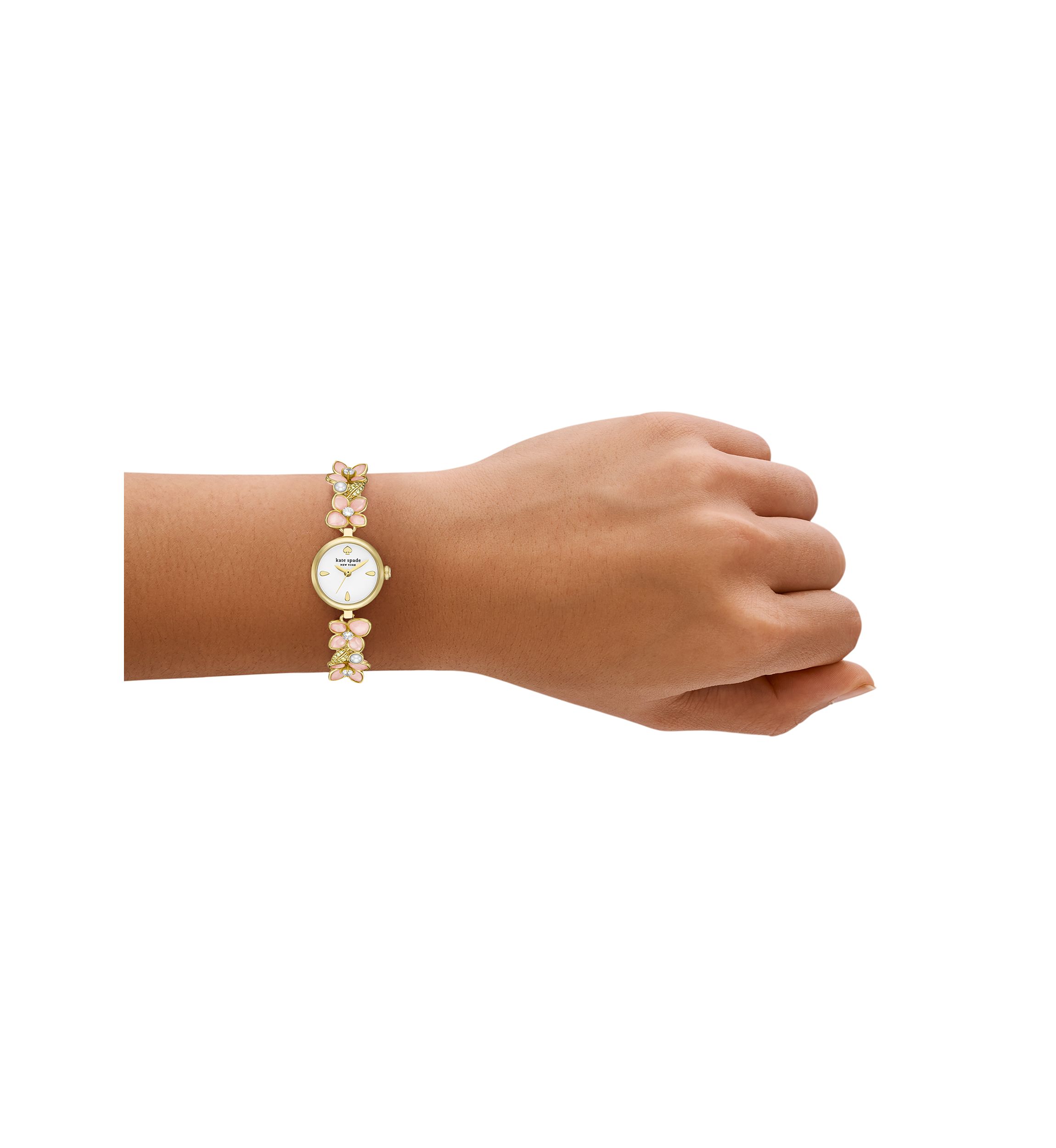 Pink Floral Monroe Bracelet Watch