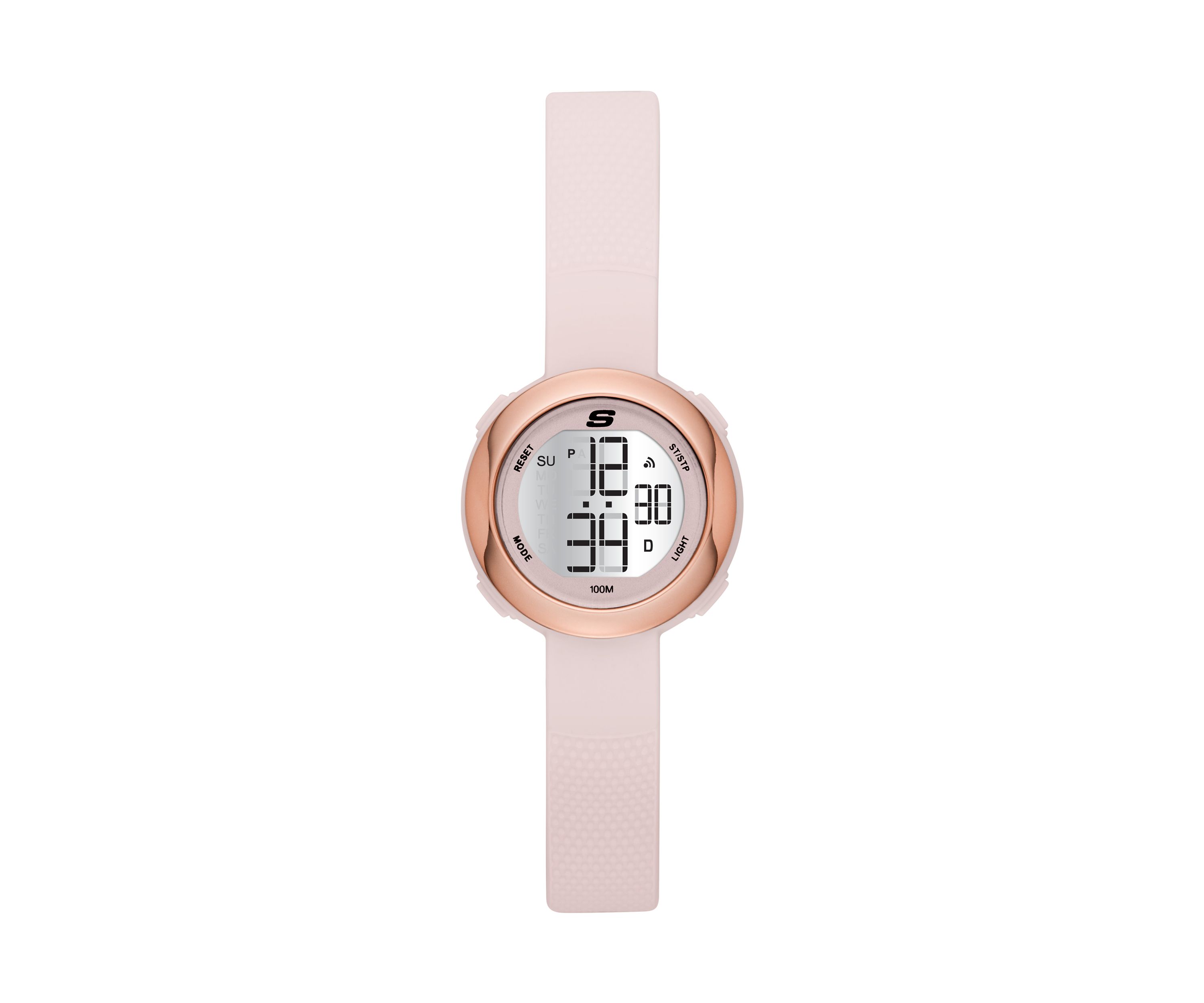 Sunridge Womens Blush and Rose Gold Tone Digital Watch