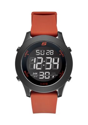 Skechers Men's Rosencrans Digital Red Watch