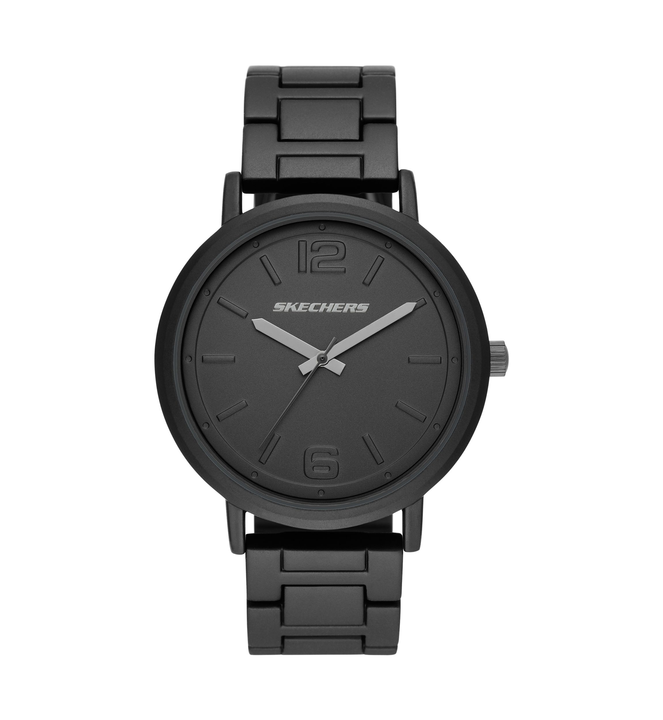 Ardmore 46 Millimeter Quartz Analog Watch with Metal Case and Bracelet, Black