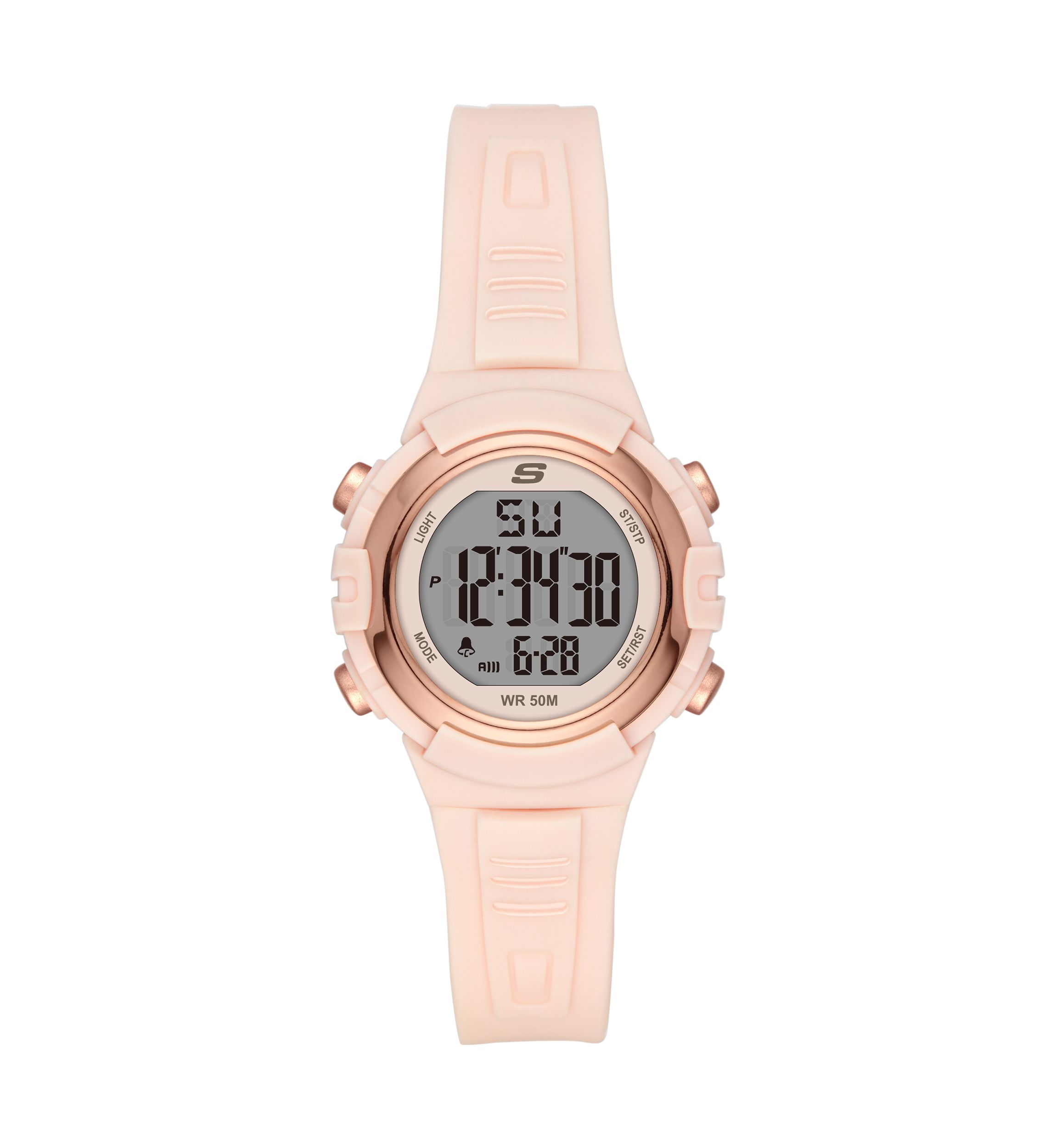 Truro Digital Blush Plastic Watch