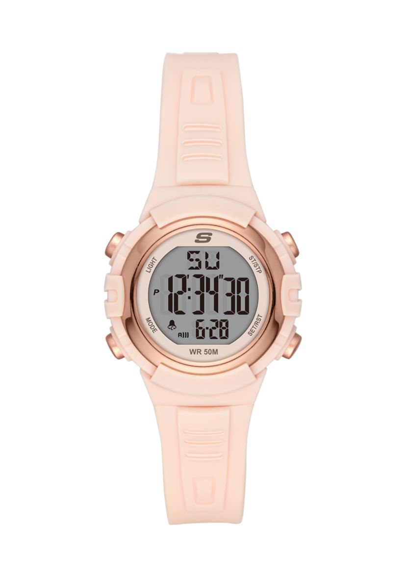 Truro Digital Blush Plastic Watch