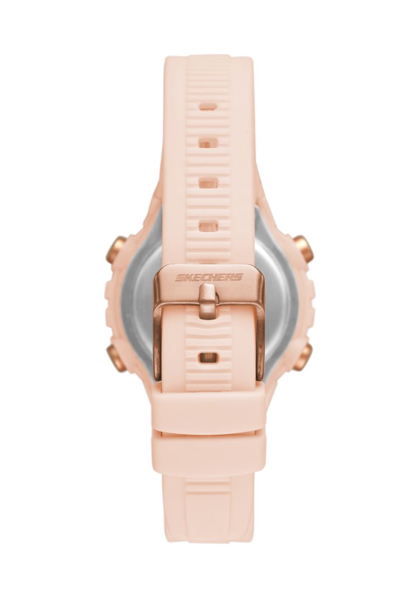Truro Digital Blush Plastic Watch