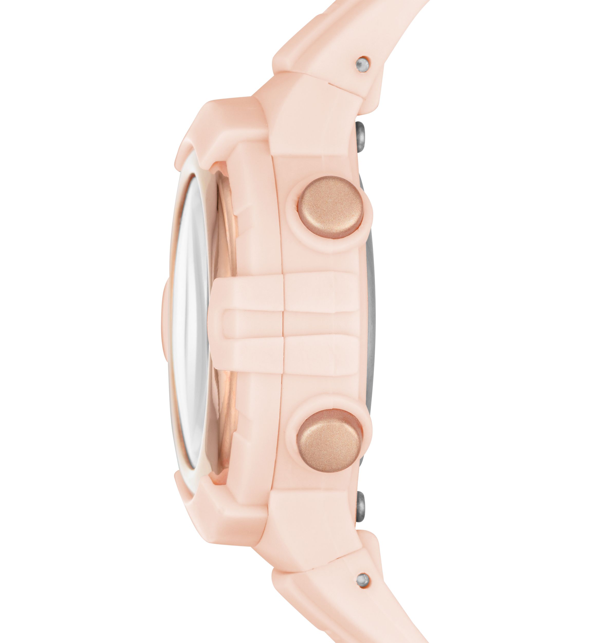 Truro Digital Blush Plastic Watch