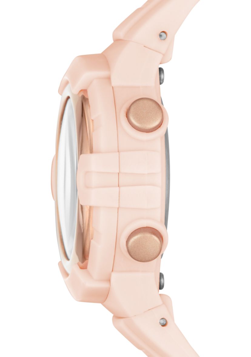 Truro Digital Blush Plastic Watch