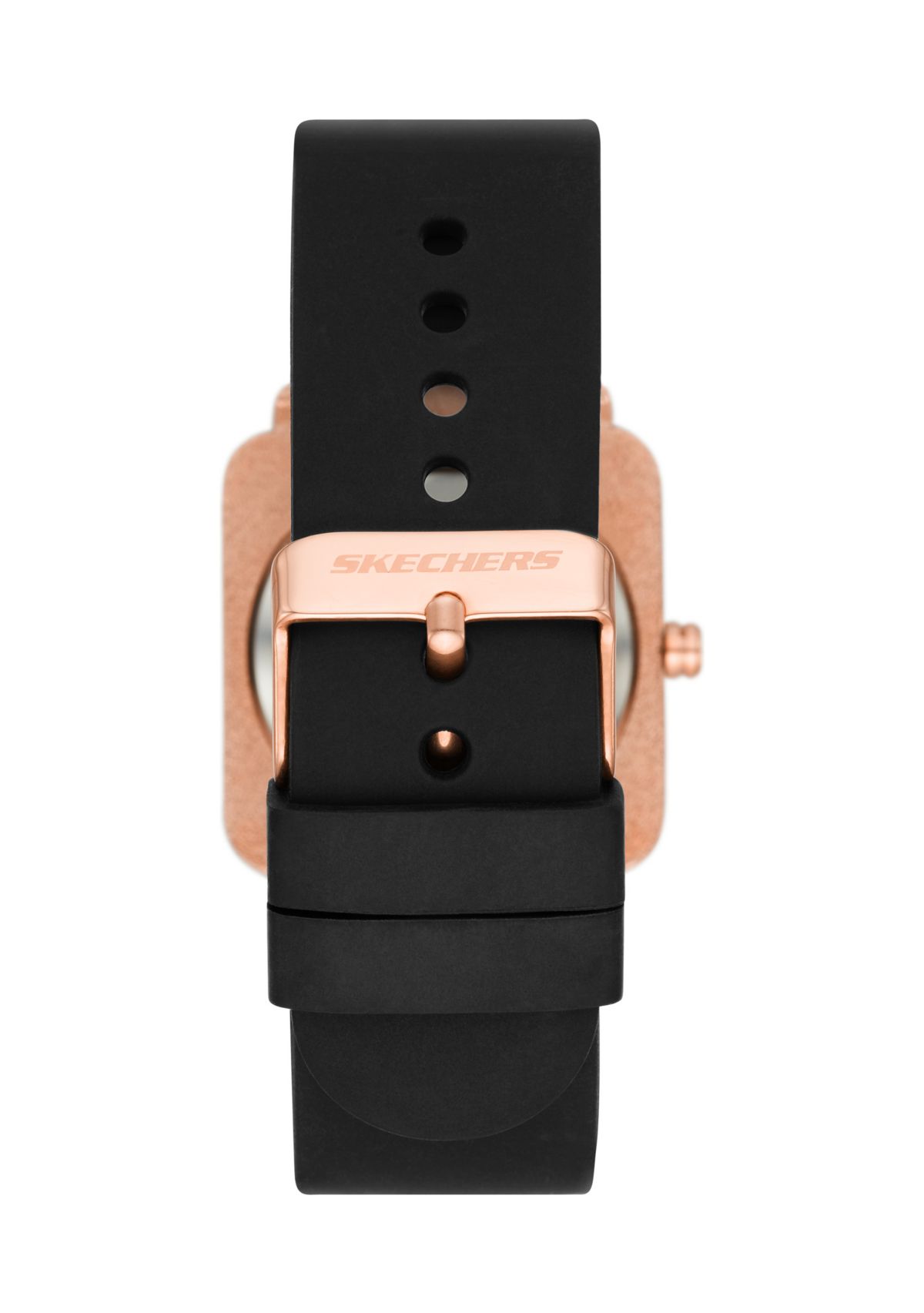 Womens Calabar Square Three Hand Silicone Watch