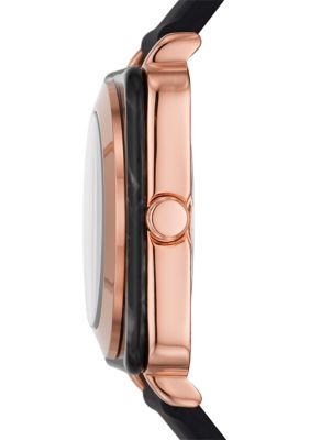 Women's Calabar Square Three Hand Silicone Watch