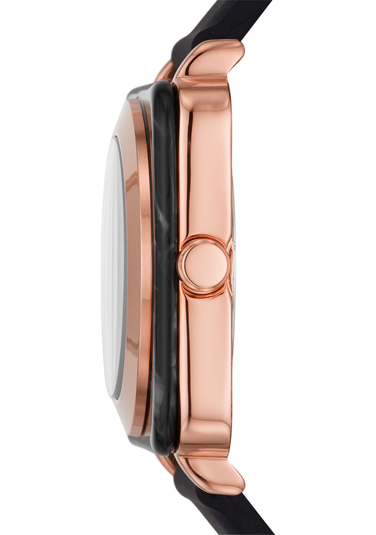 Womens Calabar Square Three Hand Silicone Watch