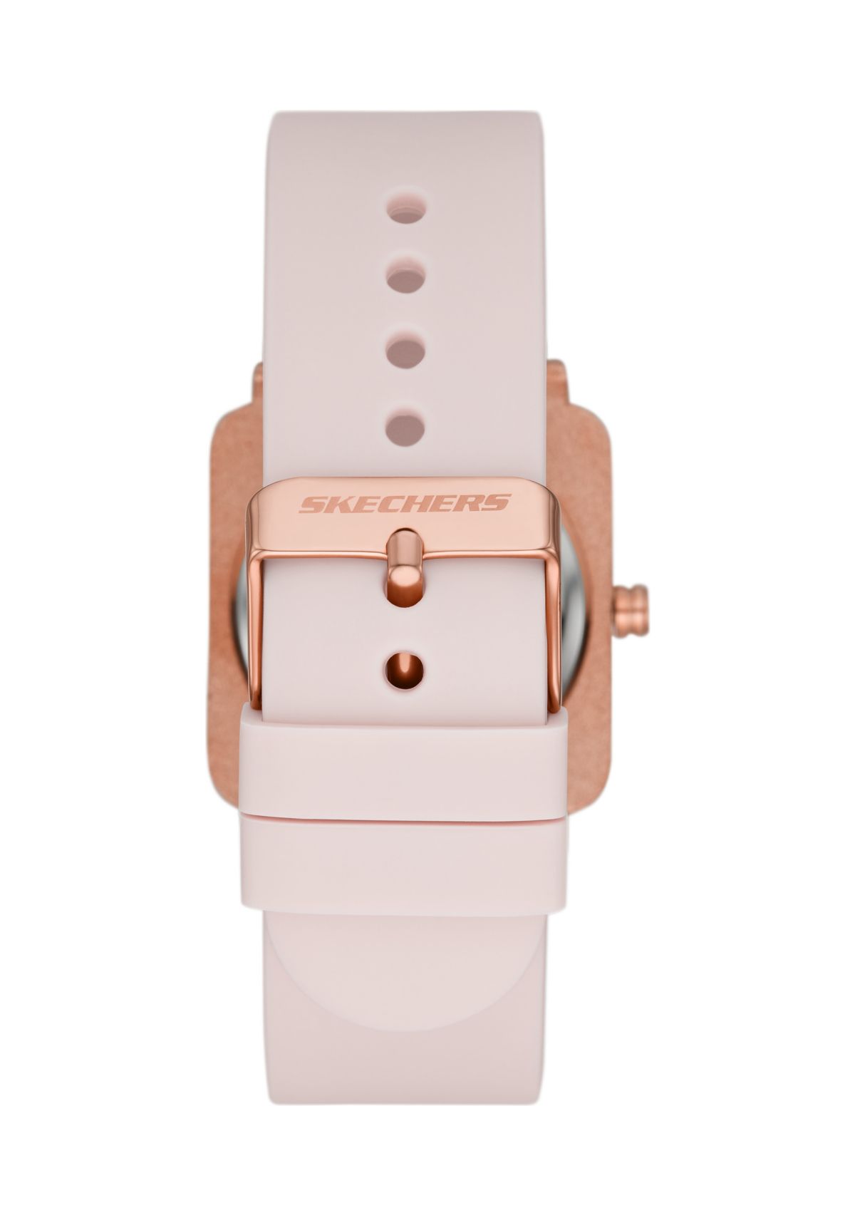 Womens Calabar Square Three Hand Silicone Watch
