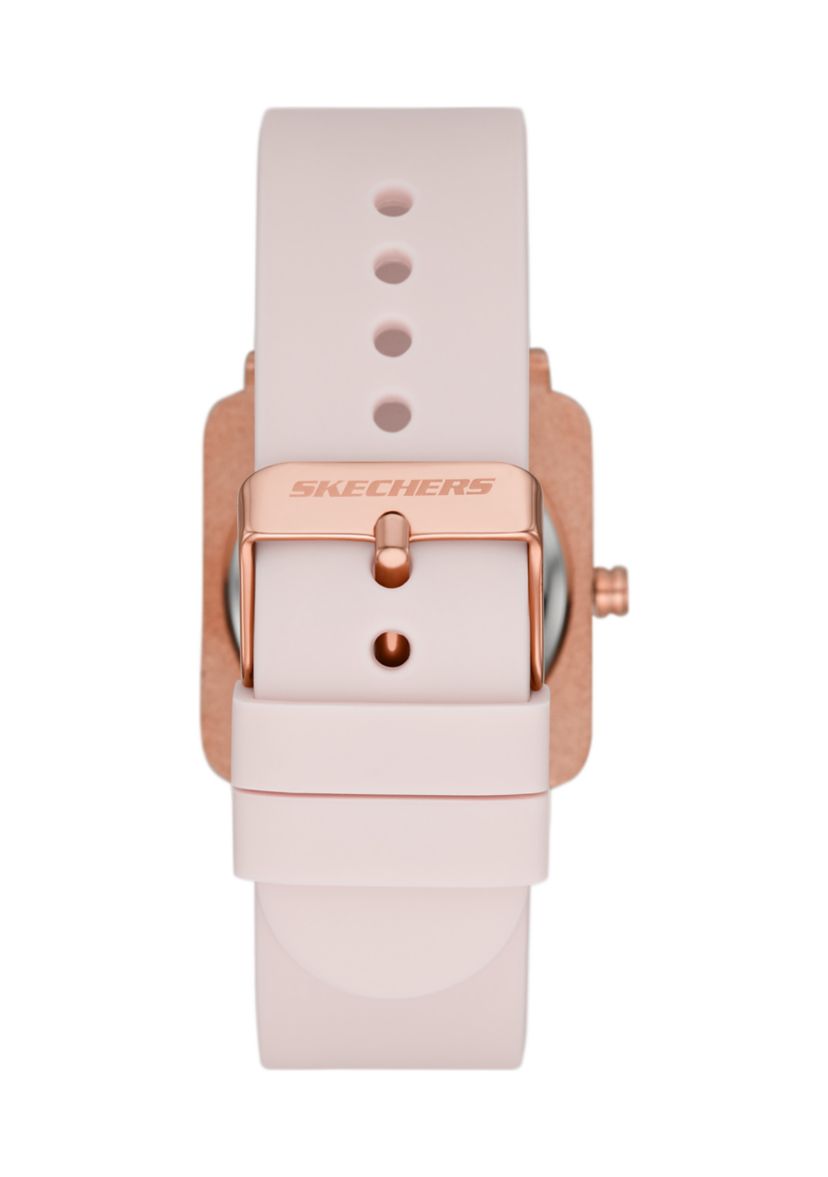 Womens Calabar Square Three Hand Silicone Watch