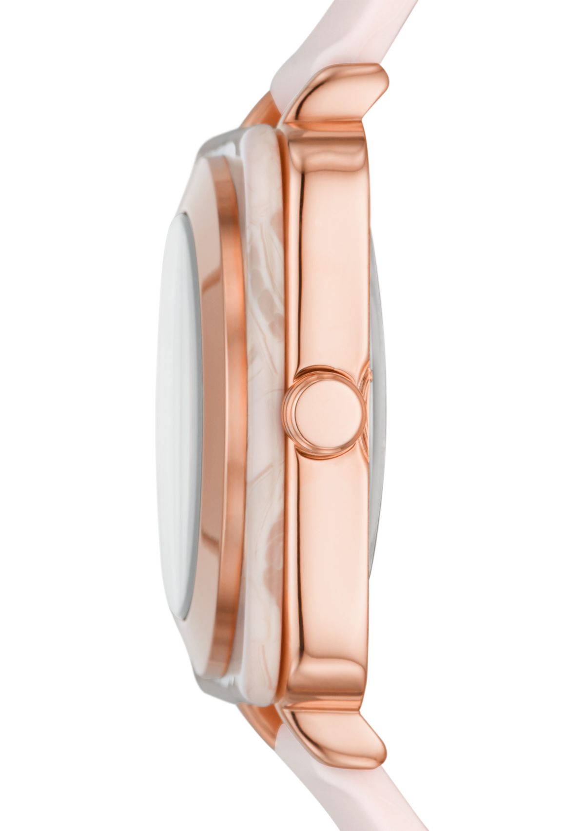 Womens Calabar Square Three Hand Silicone Watch