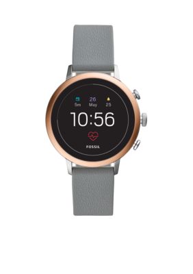 Fossil Smartwatch Gen 4 Smartwatch Q Venture HR Gray Leather belk