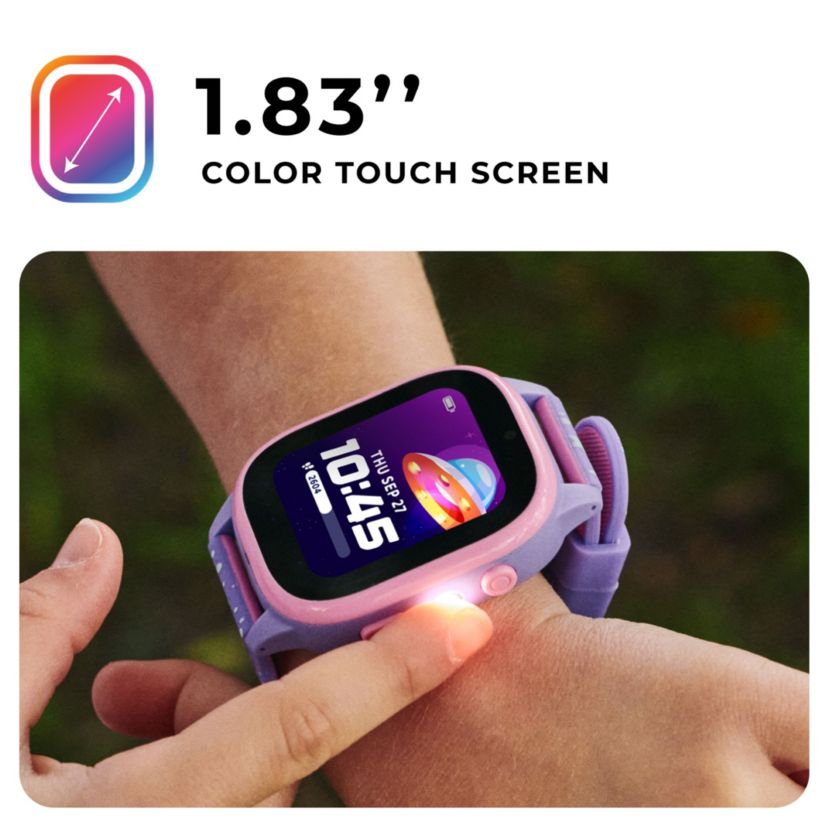 PlayZoom 4 Kids Smartwatch – 25 STEM Games, Camera, Step Counter, Audiobooks, Bluetooth, Splash Resistant, 7-Day Battery