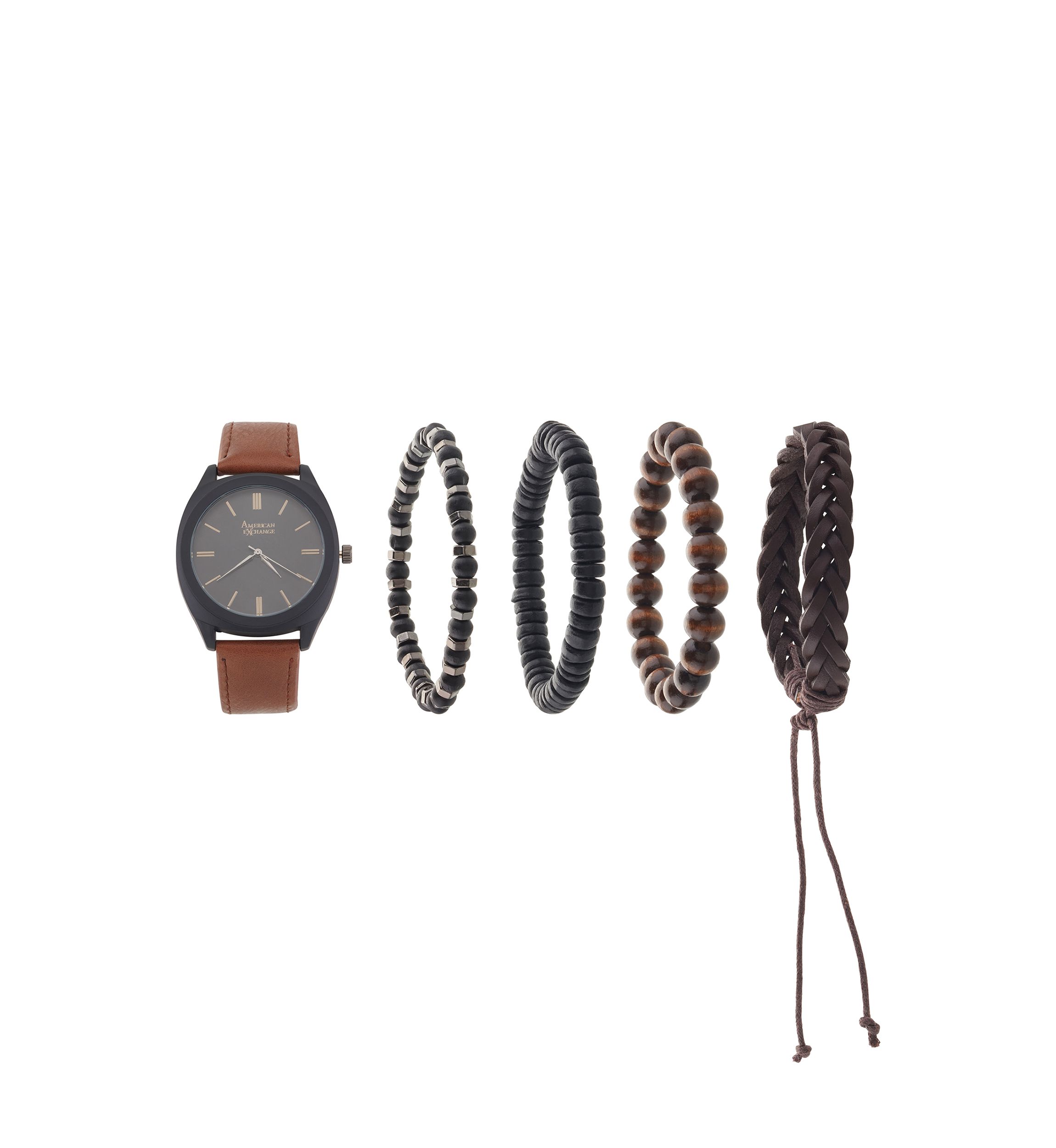 Watch and Stackable Bracelet Set