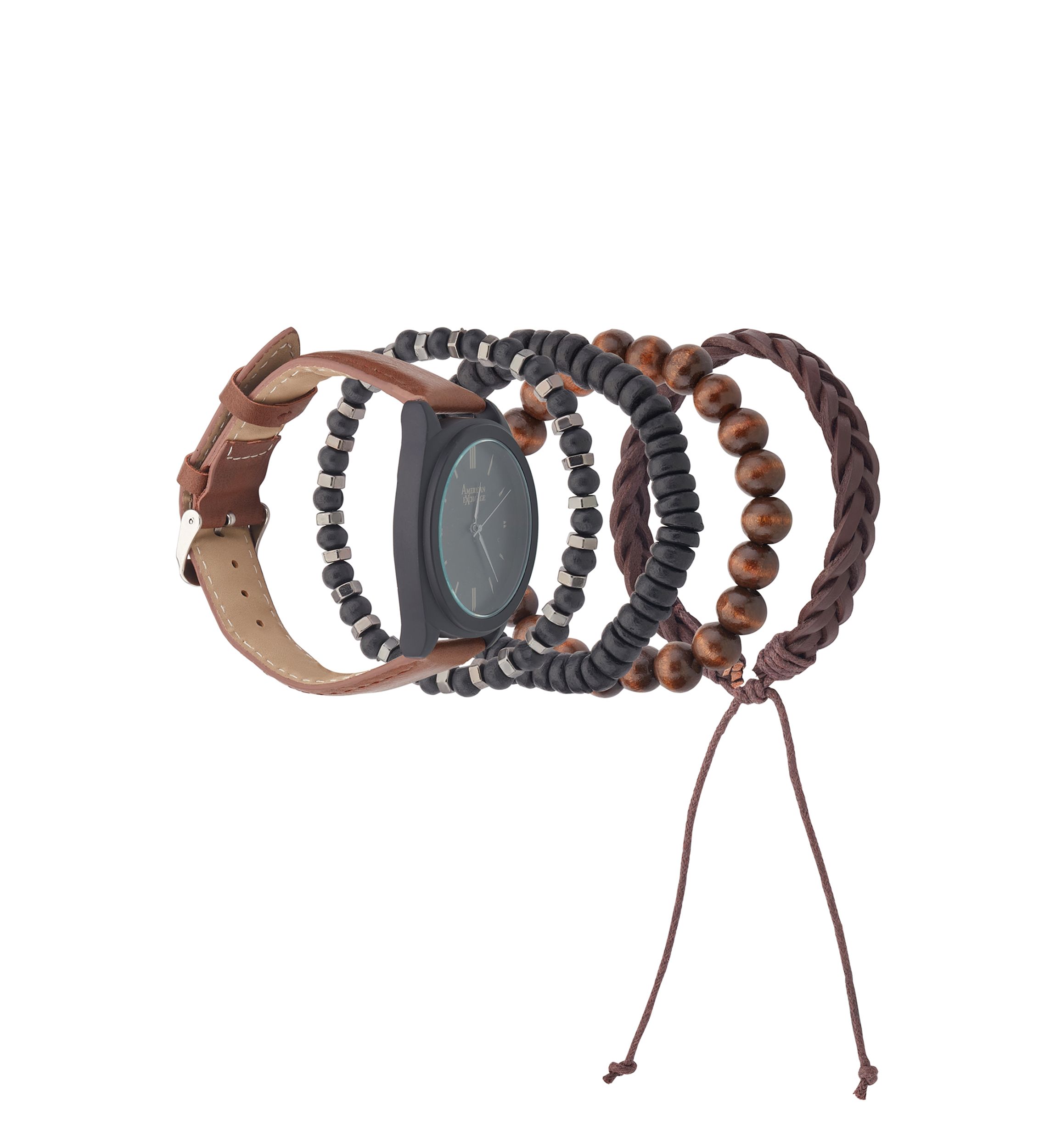 Watch and Stackable Bracelet Set