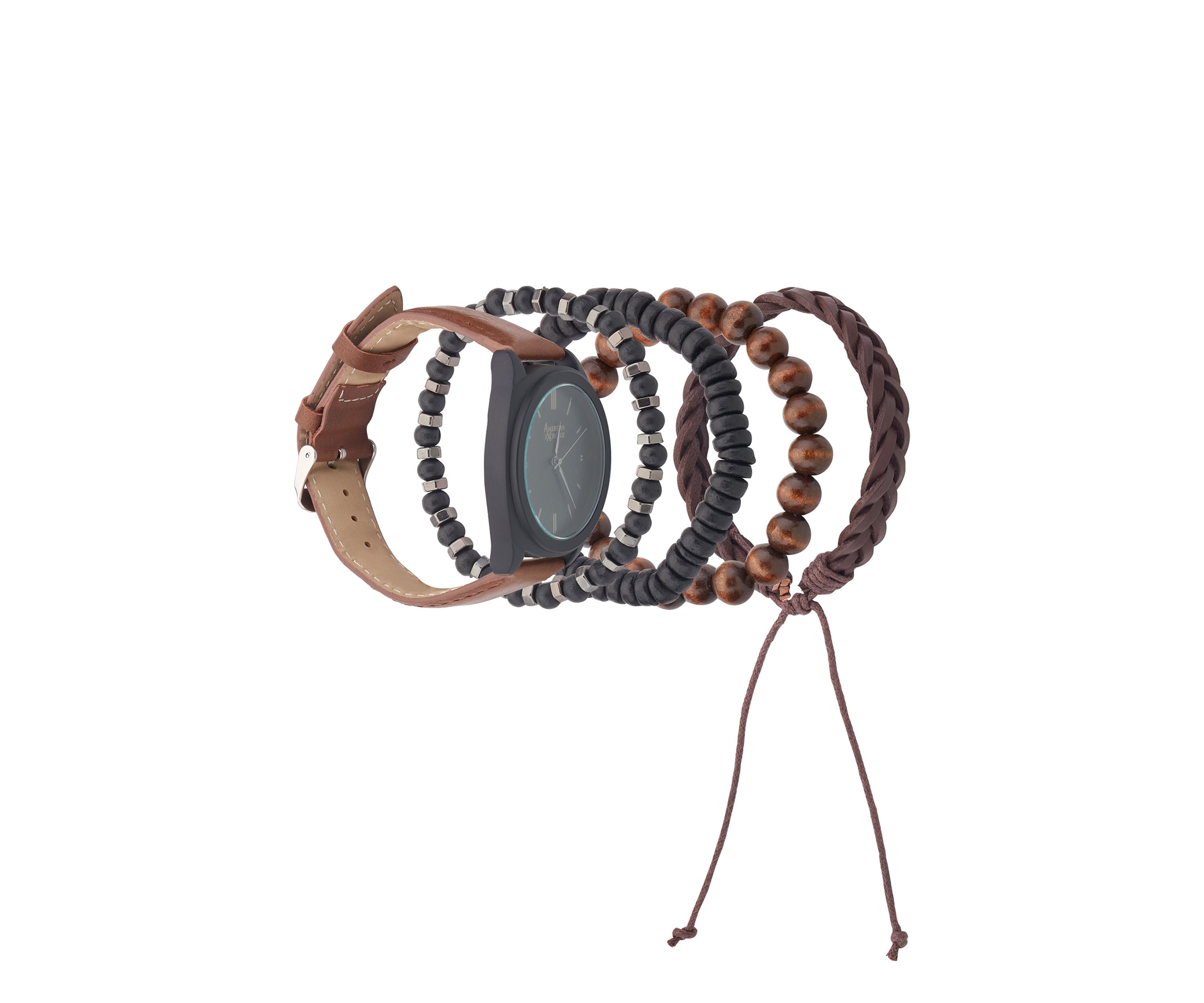 Watch and Stackable Bracelet Set