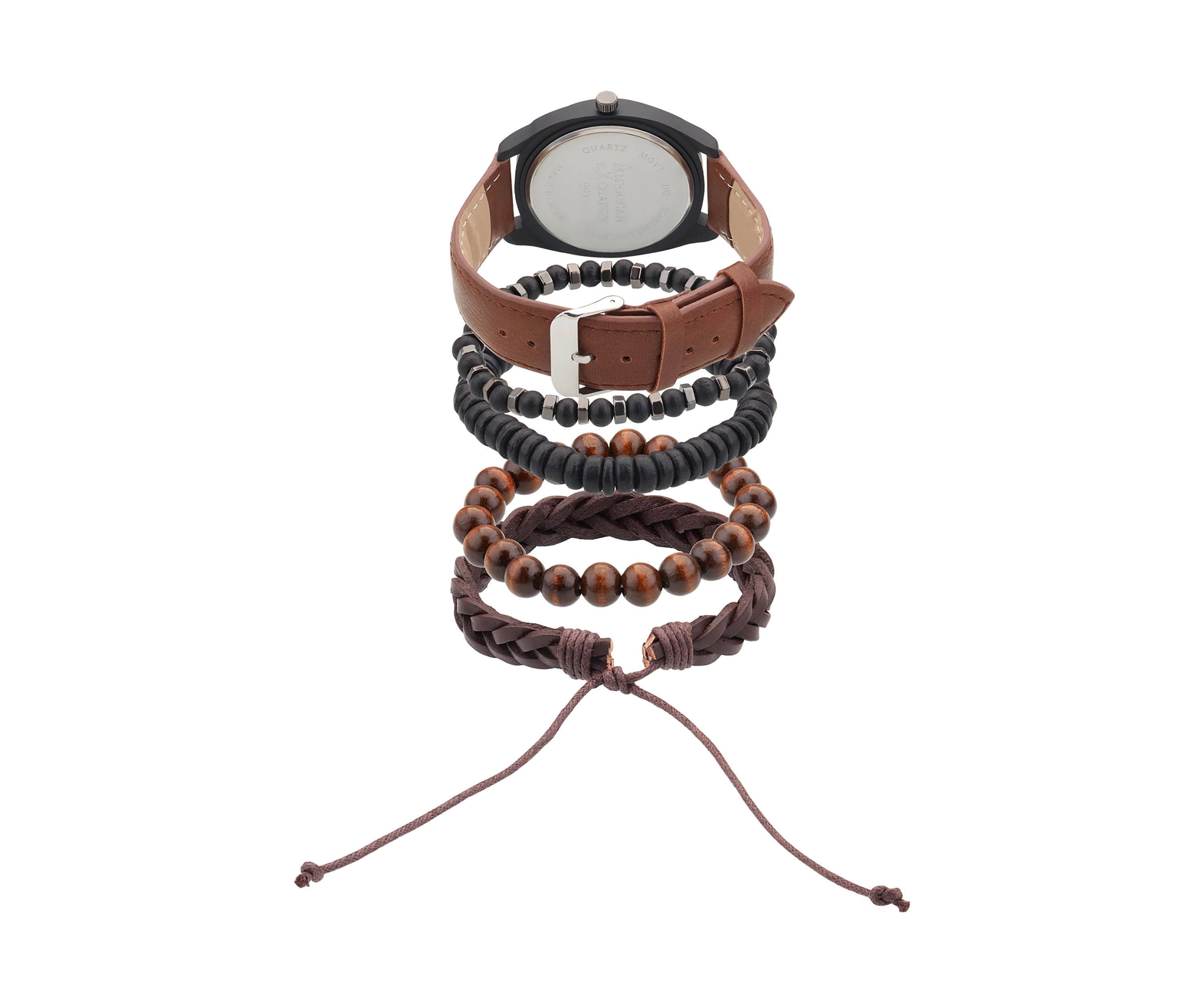 Watch and Stackable Bracelet Set