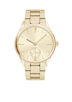 American Exchange Women's Gold-Tone Bracelet Watch | belk