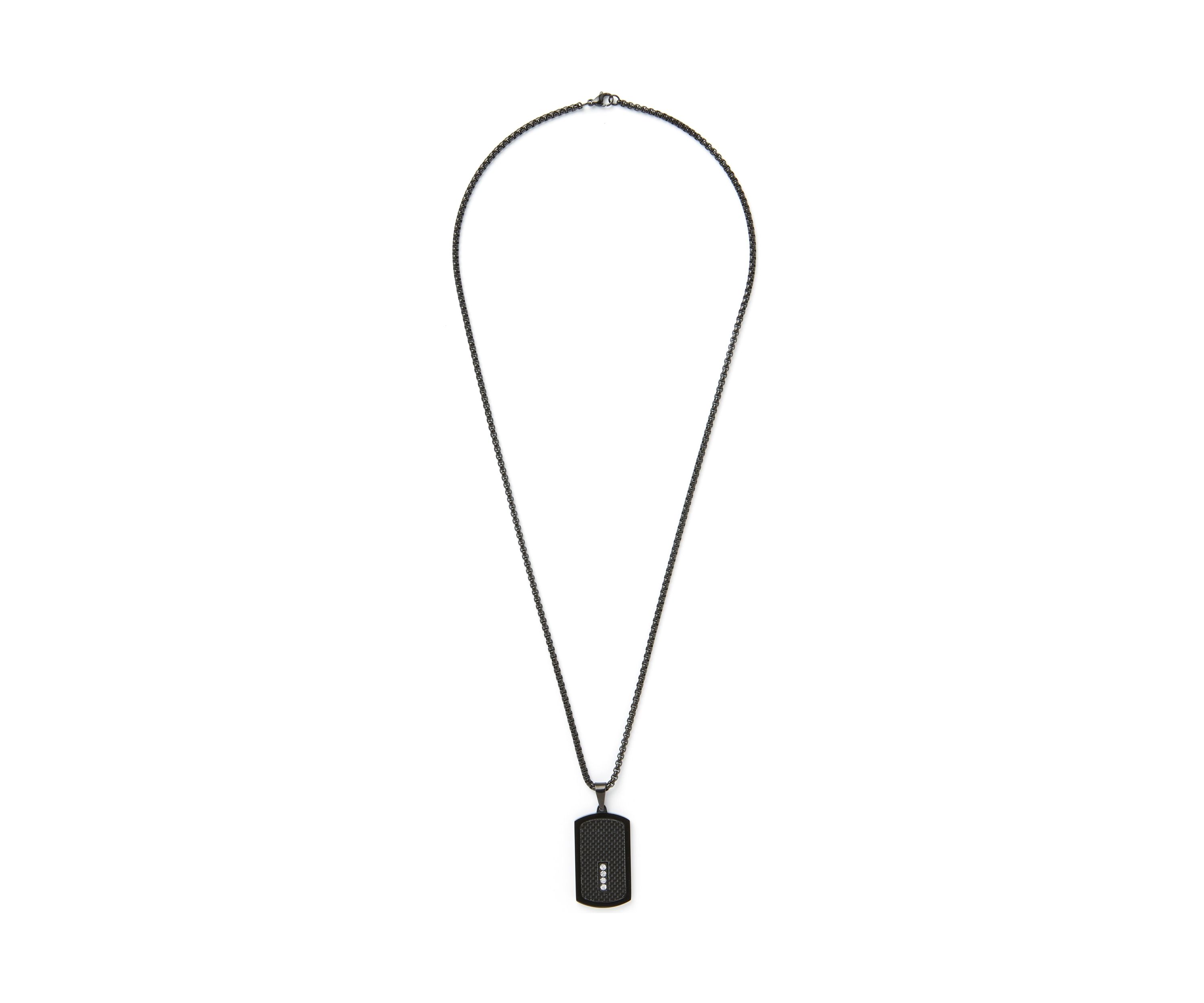 Gunmetal Pendant Necklace and Bracelet Set