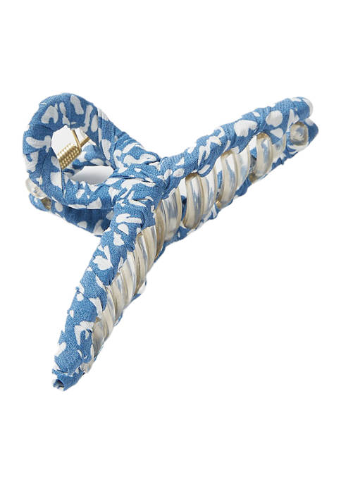 Belk Fabric Wrapped Claw Clip