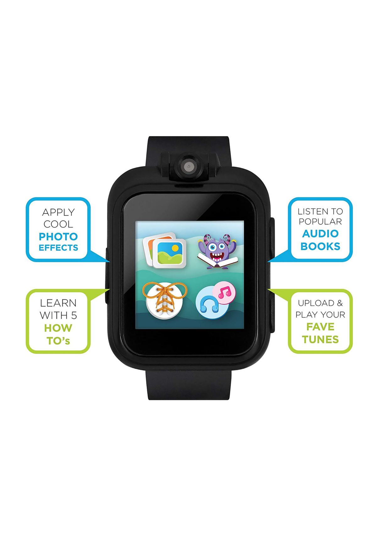 PlayZoom 2 Kids Smartwatch: Solid Black