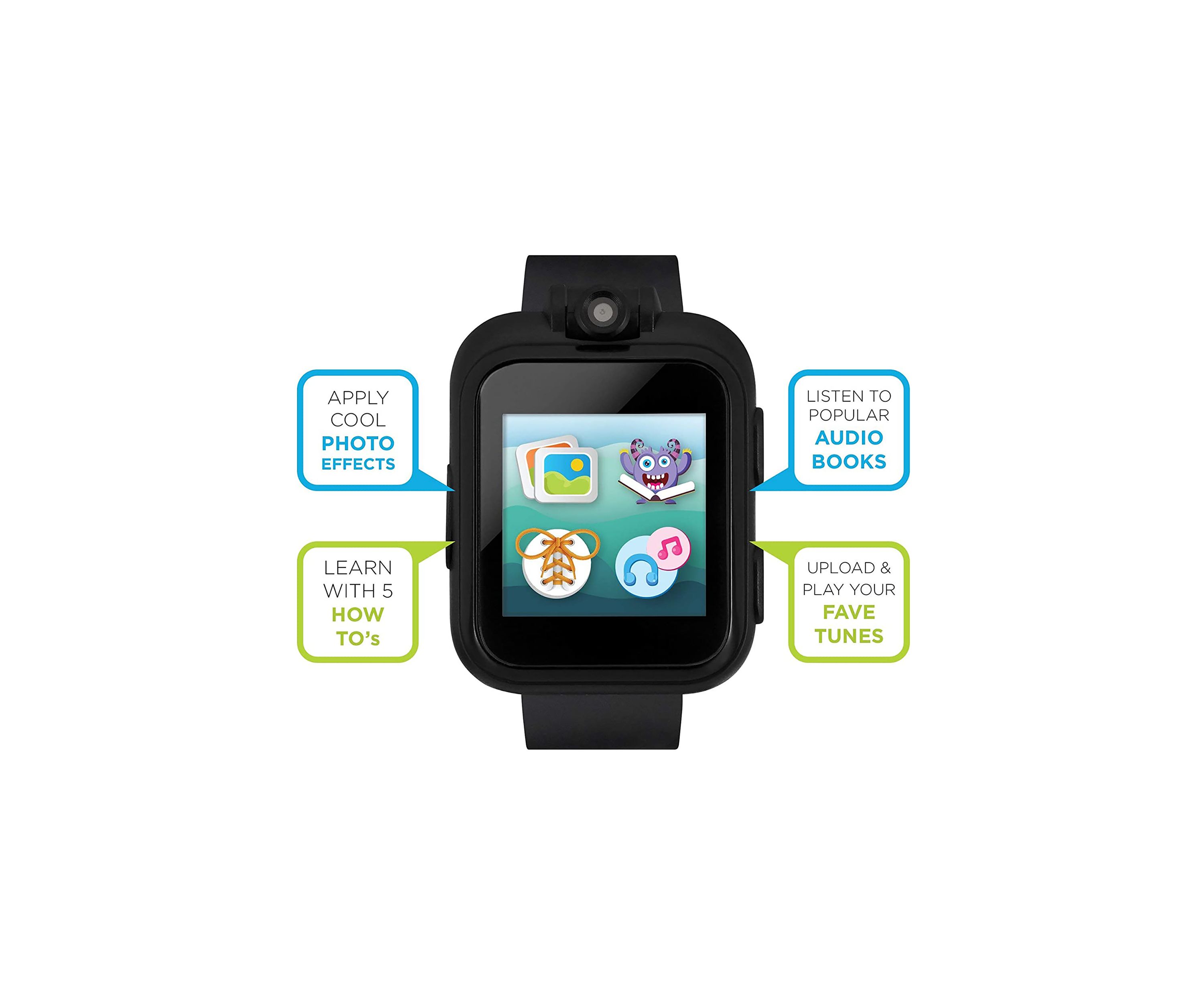 PlayZoom 2 Kids Smartwatch: Solid Black