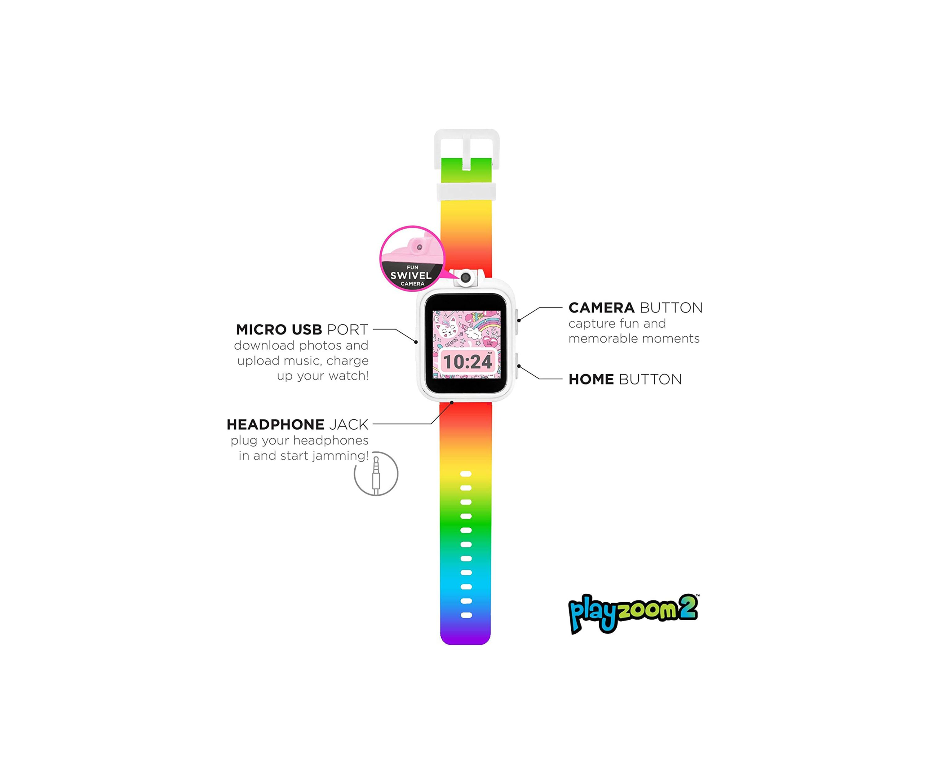 PlayZoom 2 Kids Smartwatch: Rainbow Print