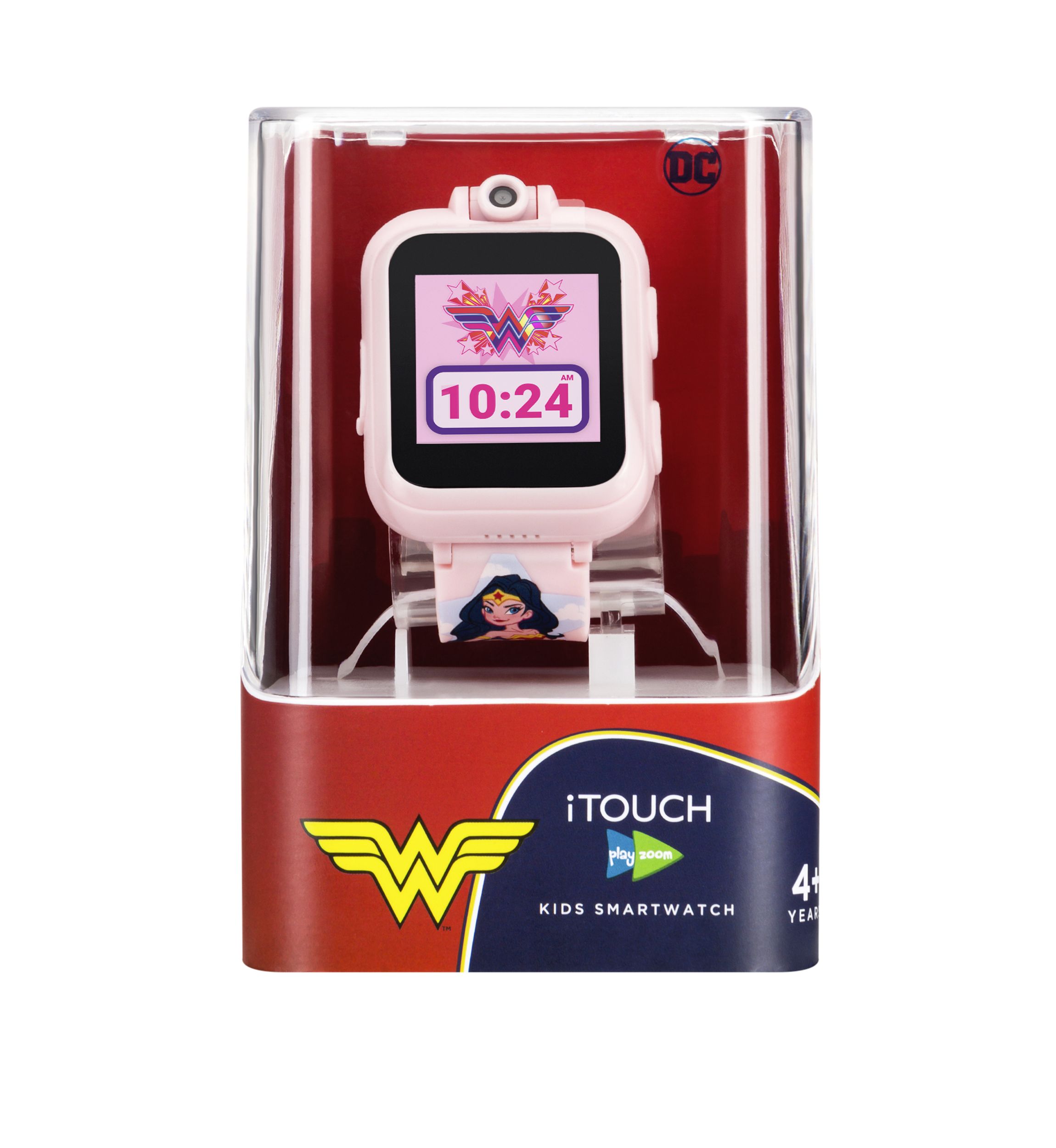 PlayZoom DC Comics Smartwatch- Blush Wonder Woman