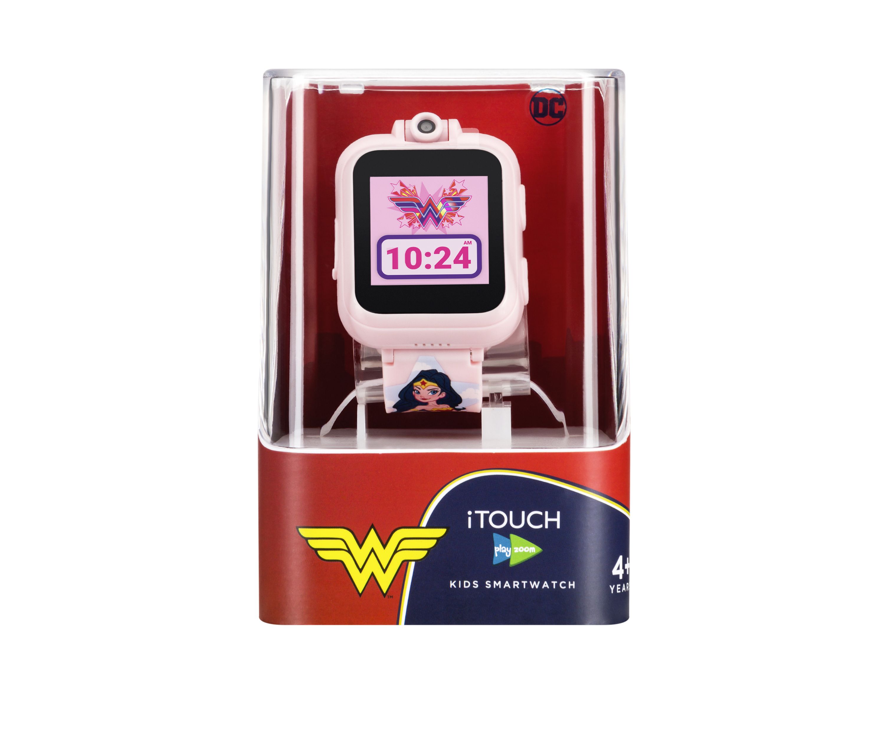 PlayZoom DC Comics Smartwatch- Blush Wonder Woman