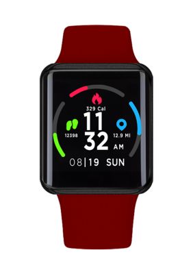 iTouch Wearables iTouch Air Special Edition Smartwatch Black Case and Red Strap belk