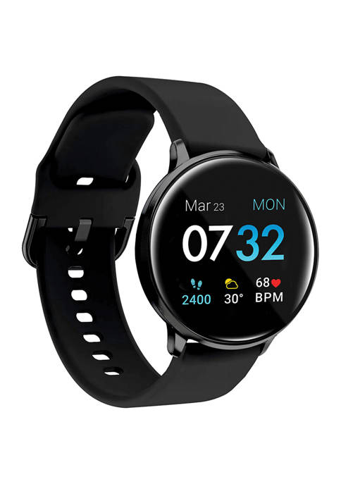 Sport 3 Touchscreen Smartwatch for Men and Women: Black Case with Black Strap  (45 Millimeter)