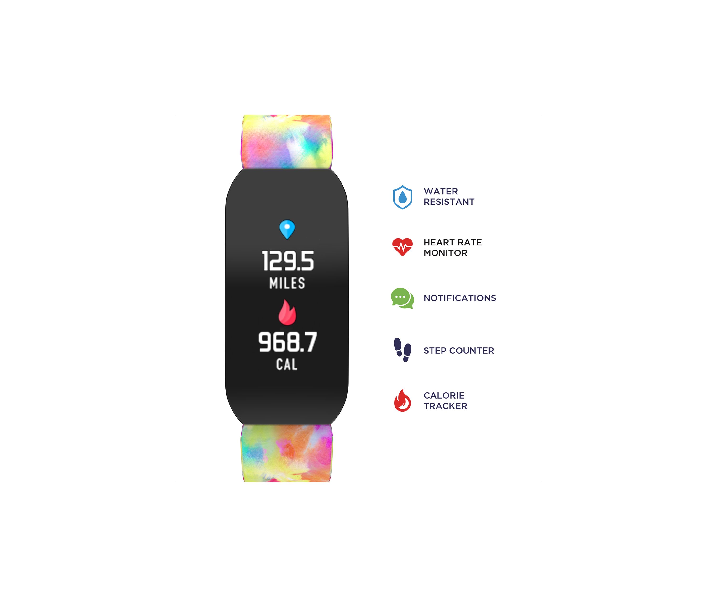 Tie Dye Fitness Tracker 