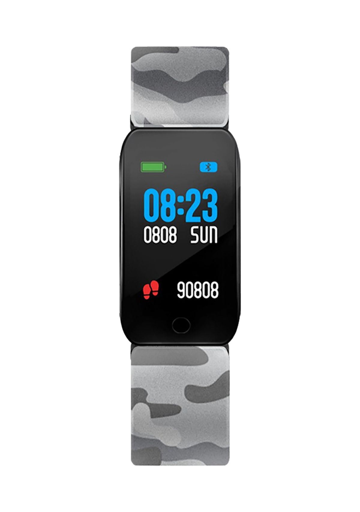 iTouch Active Fitness Tracker with Colorful Touchscreen for Men and Women: Gray Camo
