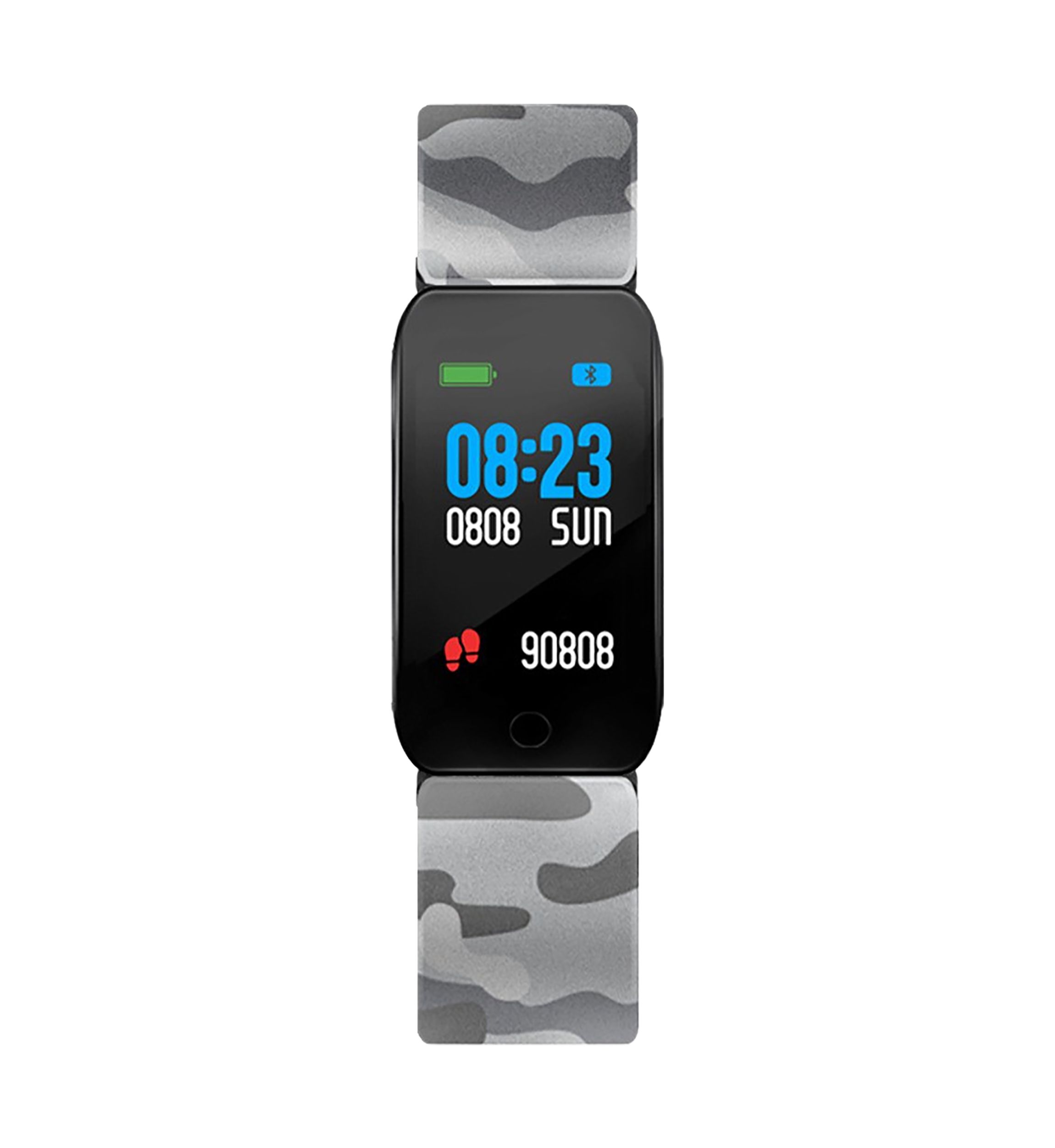iTouch Active Fitness Tracker with Colorful Touchscreen for Men and Women: Gray Camo
