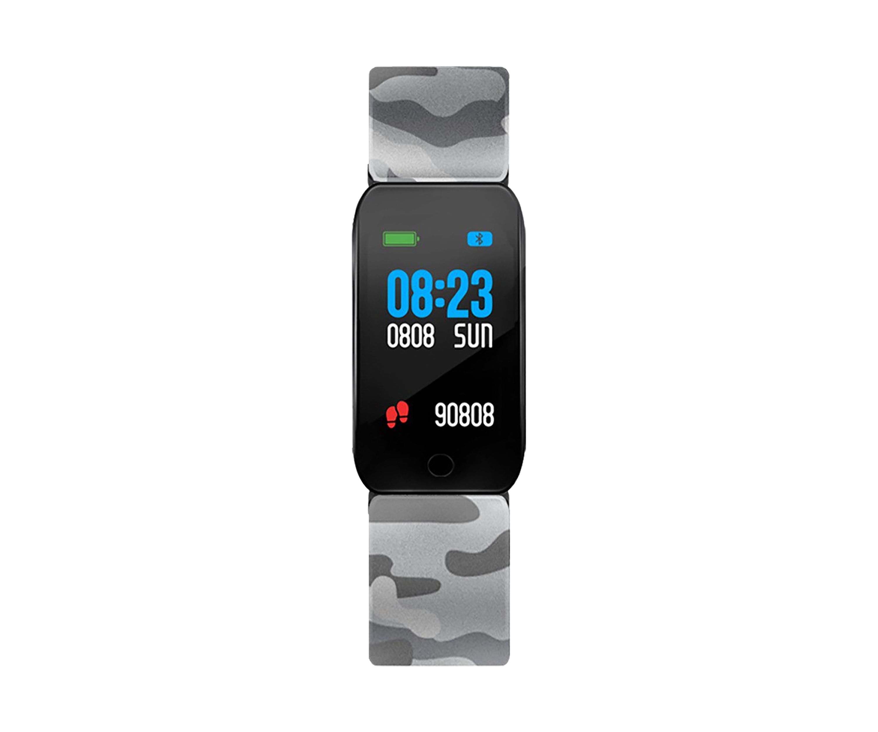 iTouch Active Fitness Tracker with Colorful Touchscreen for Men and Women: Gray Camo