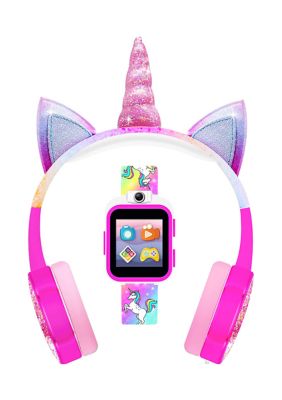 Itouch Playzoom 2 Interactive Educational Kids Smartwatch With Headphones: Rainbow Unicorn