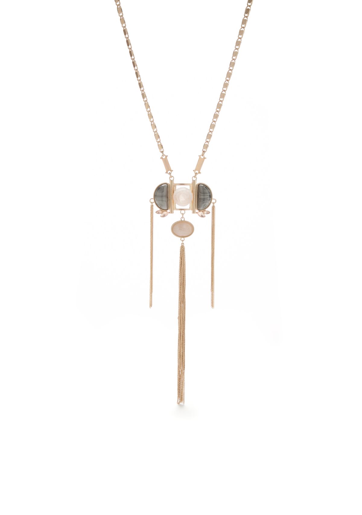 Short Statement Necklace with Tassels