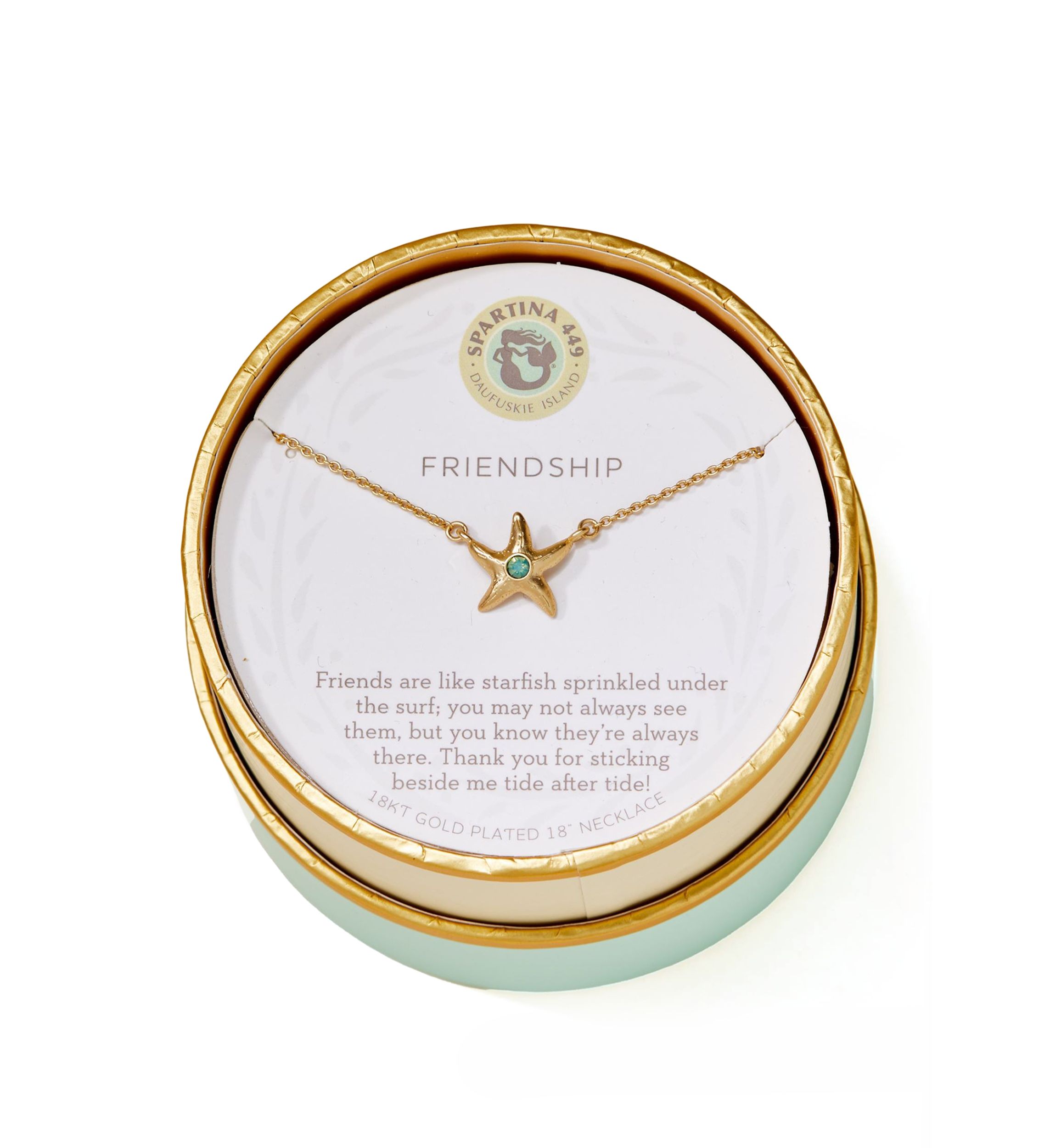 Friendship Starfish Pendant Necklace