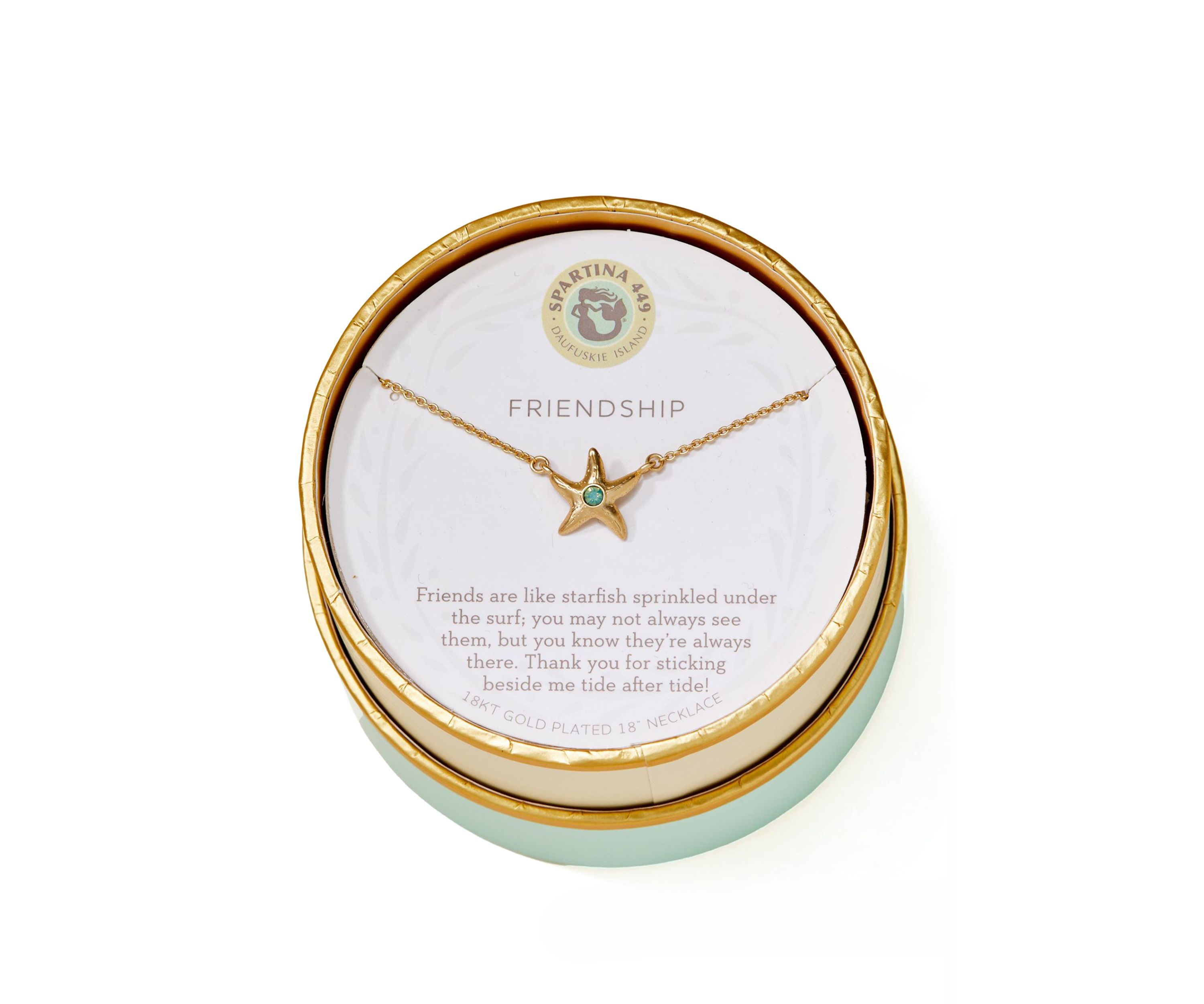 Friendship Starfish Pendant Necklace