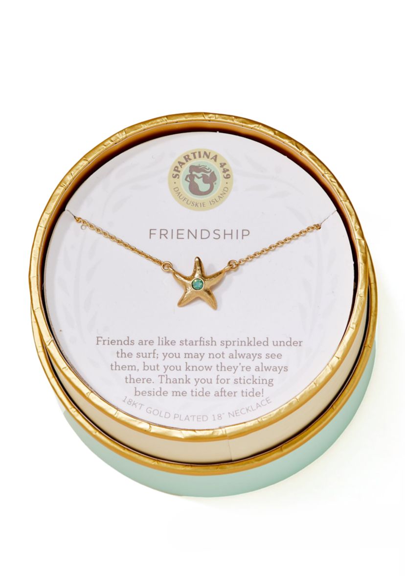 Friendship Starfish Pendant Necklace