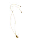  Gilded Gold Petite Dewdrop Slide Necklace 