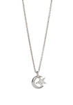 Shooting Star Moon Star Necklace