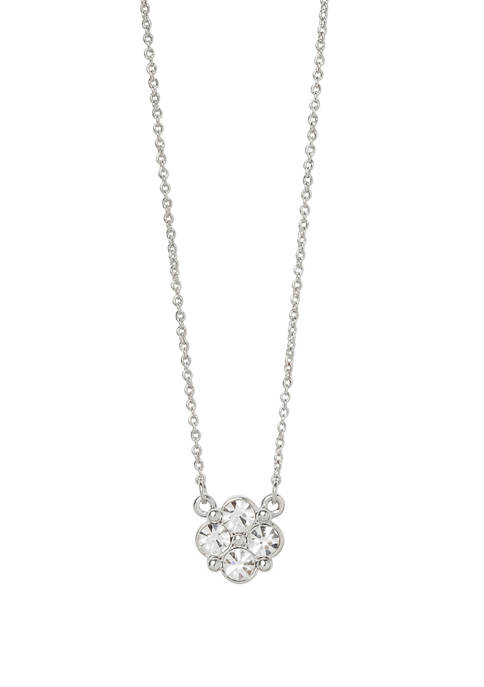 spartina 449 Blessed Crystal Clover Necklace
